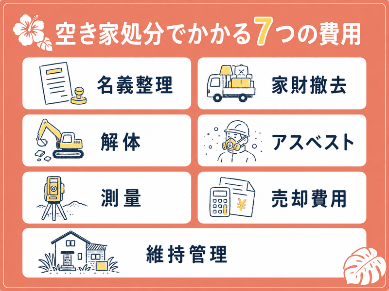 空き家処分でかかる7つの費用