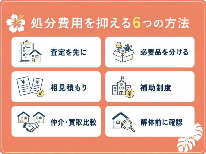 空き家の処分費用を抑える6つの方法
