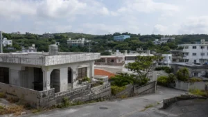 沖縄市の住宅地と街並み